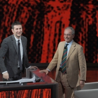 Foto Nicoloro G. 22/01/2011 Milano Trasmissione televisiva su Rai3 " Che tempo che fa " condotta da Fabio Fazio. nella foto Fabio Fazio – Gad Lerner
