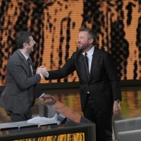 Foto Nicoloro G. 22/01/2011 Milano Trasmissione televisiva su Rai3 \" Che tempo che fa \" condotta da Fabio Fazio. nella foto Fabio Fazio – Christian De Sica