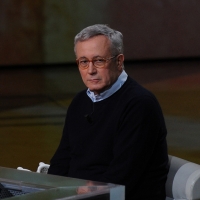 Foto Nicoloro G. 22/01/2012 Milano Trasmissione televisiva su Rai3 " Che tempo che fa " condotta da Fabio Fazio. nella foto Giulio Tremonti