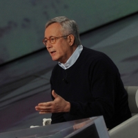Foto Nicoloro G. 22/01/2012 Milano Trasmissione televisiva su Rai3 " Che tempo che fa " condotta da Fabio Fazio. nella foto Giulio Tremonti