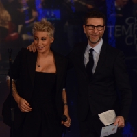 Foto Nicoloro G.   22/02/2015   Milano   Trasmissione televisiva su Rai 3 " Che tempo che fa". nella foto Fabio Fazio con la cantante Malika Ayane.