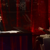 Foto Nicoloro G.   22/02/2015   Milano   Trasmissione televisiva su Rai 3 \" Che tempo che fa\". nella foto Fabio Fazio con l\' attrice Sabrina Ferilli.
