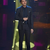 Foto Nicoloro G. 23/02/2013 Milano Trasmissione televisiva su Rai3 ” Che tempo che fa ” condotta da Fabio Fazio. nella foto Marco Mengoni