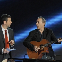 Foto Nicoloro G. 23/01/2011 Milano Trasmissione televisiva su Rai3 " Che tempo che fa " condotta da Fabio Fazio. nella foto Fabio Fazio – David Riondino