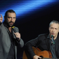 Foto Nicoloro G. 23/01/2011 Milano Trasmissione televisiva su Rai3 " Che tempo che fa " condotta da Fabio Fazio. nella foto Stefano Bollani – David Riondino