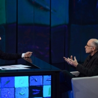 Foto Nicoloro G. 24/02/2013 Milano Trasmissione televisiva su Rai3 ” Che tempo che fa ” condotta da Fabio Fazio. nella foto Fabio Fazio – Gabriele Salvatores