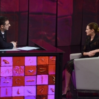 Foto Nicoloro G. 24/02/2013 Milano Trasmissione televisiva su Rai3 ” Che tempo che fa ” condotta da Fabio Fazio. nella foto Fabio Fazio – Bianca Balti