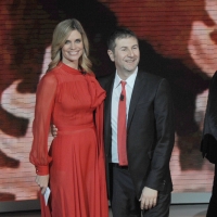 Foto Nicoloro G. 24/12/2011 Milano Trasmissione televisiva su Rai3 " Che tempo che fa " condotta da Fabio Fazio. nella foto Filippa Lagerback – Fabio Fazio