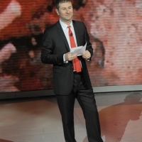 Foto Nicoloro G. 24/12/2011 Milano Trasmissione televisiva su Rai3 " Che tempo che fa " condotta da Fabio Fazio. nella foto Fabio Fazio