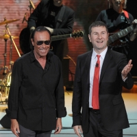 Foto Nicoloro G. 24/12/2011 Milano Trasmissione televisiva su Rai3 " Che tempo che fa " condotta da Fabio Fazio. nella foto Antonello Venditti – Fabio Fazio