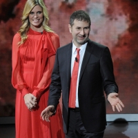 Foto Nicoloro G. 24/12/2011 Milano Trasmissione televisiva su Rai3 " Che tempo che fa " condotta da Fabio Fazio. nella foto Filippa Lagerback – Fabio Fazio