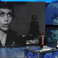 Foto Nicoloro G. 24/12/2011 Milano Trasmissione televisiva su Rai3 " Che tempo che fa " condotta da Fabio Fazio. nella foto Fabio Fazio – Franca Valeri – Luciana Littizzetto