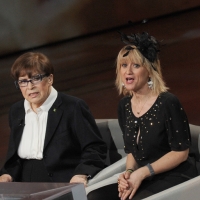 Foto Nicoloro G. 24/12/2011 Milano Trasmissione televisiva su Rai3 " Che tempo che fa " condotta da Fabio Fazio. nella foto Franca Valeri – Luciana Littizzetto
