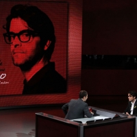 Foto Nicoloro G. 25/02/2012 Milano Trasmissione televisiva su Rai3 " Che tempo che fa " condotta da Fabio Fazio. nella foto Fabio Fazio – Samuele Bersani