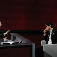 Foto Nicoloro G. 25/02/2012 Milano Trasmissione televisiva su Rai3 " Che tempo che fa " condotta da Fabio Fazio. nella foto Fabio Fazio – Samuele Bersani