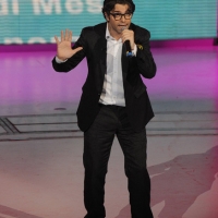 Foto Nicoloro G. 25/02/2012 Milano Trasmissione televisiva su Rai3 " Che tempo che fa " condotta da Fabio Fazio. nella foto Samuele Bersani