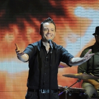 Foto Nicoloro G. 26/11/2011 Milano Trasmissione televisiva su Rai3 " Che tempo che fa " condotta da Fabio Fazio. nella foto Tiziano Ferro
