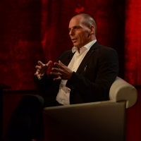 Foto Nicoloro G.  27/09/2015   Milano  Trasmissione televisiva su Rai 3 ' Che tempo che fa '. nella foto l' ex ministro delle Finanze greco Gianis Varoufakis.
