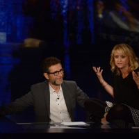 Foto Nicoloro G.  27/09/2015   Milano  Trasmissione televisiva su Rai 3 ' Che tempo che fa '. nella foto Fabio Fazio e Luciana Littizzetto.