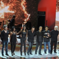 Foto Nicoloro G. 26/11/2011 Milano Trasmissione televisiva su Rai3 " Che tempo che fa " condotta da Fabio Fazio. nella foto Antonello Venditti e la sua band