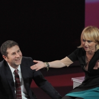 Foto Nicoloro G. 26/11/2011 Milano Trasmissione televisiva su Rai3 " Che tempo che fa " condotta da Fabio Fazio. nella foto Fabio Fazio – Luciana Littizzetto