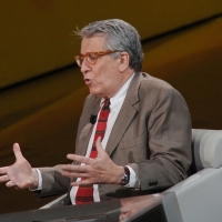 Foto Nicoloro G. 28/04/2012 Milano Trasmissione televisiva su Rai3 ” Che tempo che fa ” condotta da Fabio Fazio. nella foto Luigi Menconi