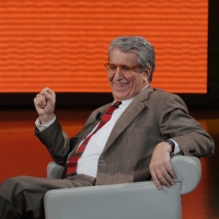 Foto Nicoloro G. 28/04/2012 Milano Trasmissione televisiva su Rai3 ” Che tempo che fa ” condotta da Fabio Fazio. nella foto Luigi Menconi