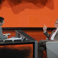 Foto Nicoloro G. 28/04/2012 Milano Trasmissione televisiva su Rai3 ” Che tempo che fa ” condotta da Fabio Fazio. nella foto Fabio Fazio – Luigi Menconi