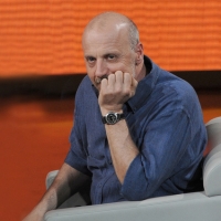 Foto Nicoloro G. 28/04/2012 Milano Trasmissione televisiva su Rai3 ” Che tempo che fa ” condotta da Fabio Fazio. nella foto Marco Paolini