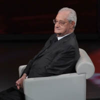 Foto Nicoloro G. 28/04/2012 Milano Trasmissione televisiva su Rai3 ” Che tempo che fa ” condotta da Fabio Fazio. nella foto Cesare Romiti