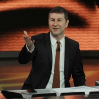 Foto Nicoloro G. 29/04/2012 Milano Trasmissione televisiva su Rai3 ” Che tempo che fa ” condotta da Fabio Fazio. nella foto Fabio Fazio