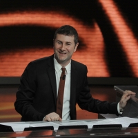 Foto Nicoloro G. 29/04/2012 Milano Trasmissione televisiva su Rai3 ” Che tempo che fa ” condotta da Fabio Fazio. nella foto Fabio Fazio