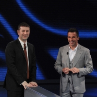 Foto Nicoloro G. 29/04/2012 Milano Trasmissione televisiva su Rai3 ” Che tempo che fa ” condotta da Fabio Fazio. nella foto Fabio Fazio – Alessandro Del Piero