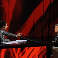 Foto Nicoloro G. 29/10/2012 Milano Trasmissione televisiva su Rai3 ” Che tempo che fa ” condotta da Fabio Fazio. nella foto Fabio Fazio – Nichi Vendola