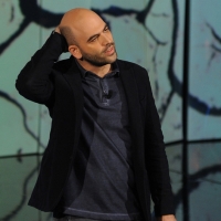 Foto Nicoloro G. 29/10/2012 Milano Trasmissione televisiva su Rai3 ” Che tempo che fa ” condotta da Fabio Fazio. nella foto Roberto Saviano