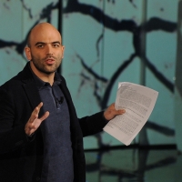 Foto Nicoloro G. 29/10/2012 Milano Trasmissione televisiva su Rai3 ” Che tempo che fa ” condotta da Fabio Fazio. nella foto Roberto Saviano