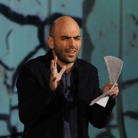 Foto Nicoloro G. 29/10/2012 Milano Trasmissione televisiva su Rai3 ” Che tempo che fa ” condotta da Fabio Fazio. nella foto Roberto Saviano