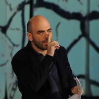 Foto Nicoloro G. 29/10/2012 Milano Trasmissione televisiva su Rai3 ” Che tempo che fa ” condotta da Fabio Fazio. nella foto Roberto Saviano