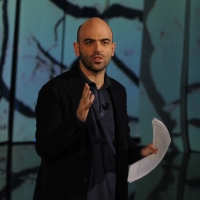 Foto Nicoloro G. 29/10/2012 Milano Trasmissione televisiva su Rai3 ” Che tempo che fa ” condotta da Fabio Fazio. nella foto Roberto Saviano