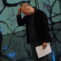 Foto Nicoloro G. 29/10/2012 Milano Trasmissione televisiva su Rai3 ” Che tempo che fa ” condotta da Fabio Fazio. nella foto Roberto Saviano
