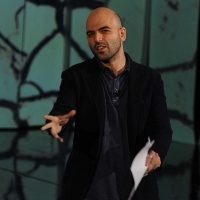 Foto Nicoloro G. 29/10/2012 Milano Trasmissione televisiva su Rai3 ” Che tempo che fa ” condotta da Fabio Fazio. nella foto Roberto Saviano
