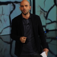 Foto Nicoloro G. 29/10/2012 Milano Trasmissione televisiva su Rai3 ” Che tempo che fa ” condotta da Fabio Fazio. nella foto Roberto Saviano
