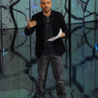 Foto Nicoloro G. 29/10/2012 Milano Trasmissione televisiva su Rai3 ” Che tempo che fa ” condotta da Fabio Fazio. nella foto Roberto Saviano