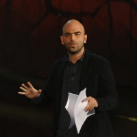 Foto Nicoloro G. 29/10/2012 Milano Trasmissione televisiva su Rai3 ” Che tempo che fa ” condotta da Fabio Fazio. nella foto Roberto Saviano