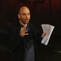 Foto Nicoloro G. 29/10/2012 Milano Trasmissione televisiva su Rai3 ” Che tempo che fa ” condotta da Fabio Fazio. nella foto Roberto Saviano