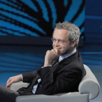 Foto Nicoloro G. 29/01/2011 Milano Trasmissione televisiva su Rai3 " Che tempo che fa " condotta da Fabio Fazio. nella foto Enrico Mentana