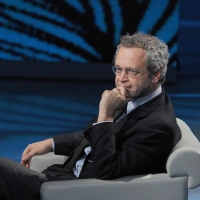 Foto Nicoloro G. 29/01/2011 Milano Trasmissione televisiva su Rai3 " Che tempo che fa " condotta da Fabio Fazio. nella foto Enrico Mentana
