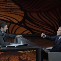 Foto Nicoloro G. 30/01/2011 Milano Trasmissione televisiva su Rai3 " Che tempo che fa " condotta da Fabio Fazio. nella foto Fabio Fazio – Pier Ferdinando Casini