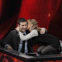 Foto Nicoloro G. 30/01/2011 Milano Trasmissione televisiva su Rai3 " Che tempo che fa " condotta da Fabio Fazio. nella foto Fabio Fazio – Luciana Littizzetto