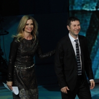 Foto Nicoloro G. 03/03/2012 Milano Trasmissione televisiva su Rai3 ” Che tempo che fa ” condotta da Fabio Fazio. nella foto Filippa Lagerback – Fabio Fazio
